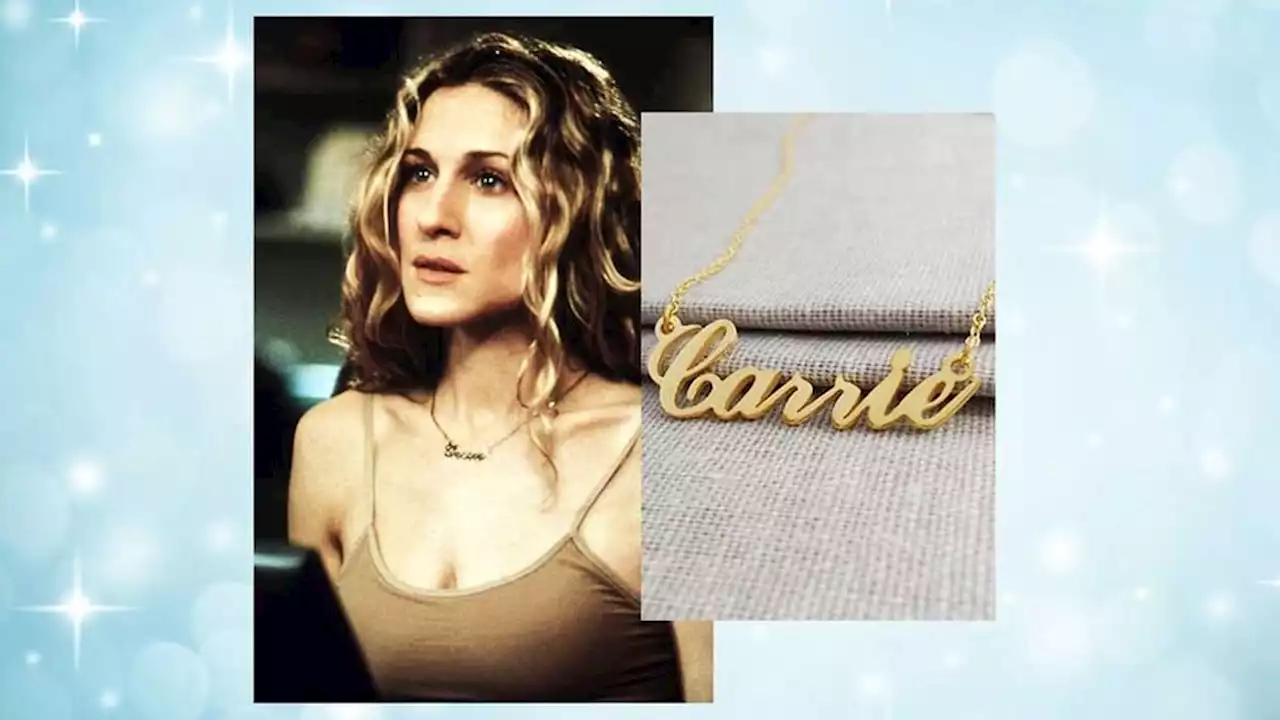 Carrie’s name necklace is BACK for Just Like That return: 5 nameplate pendants to get the look