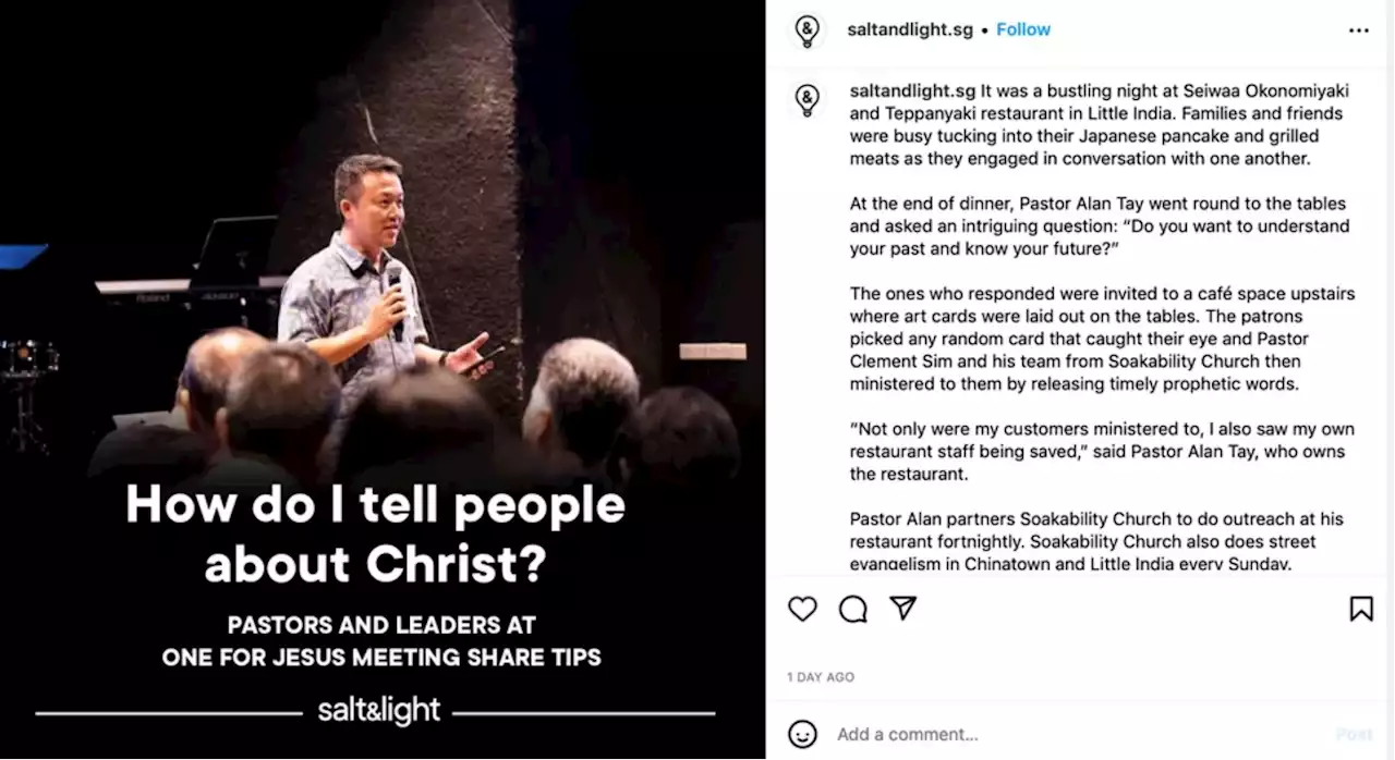 Netizens not keen on pastor using his restaurant to preach Christianity to diners - Singapore News