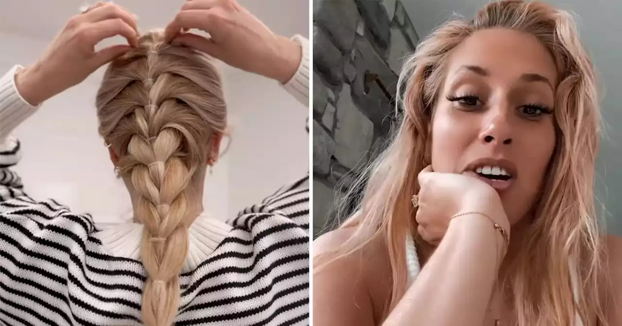 Stacey Solomon wows fans as she shares clever trick for the perfect French plait