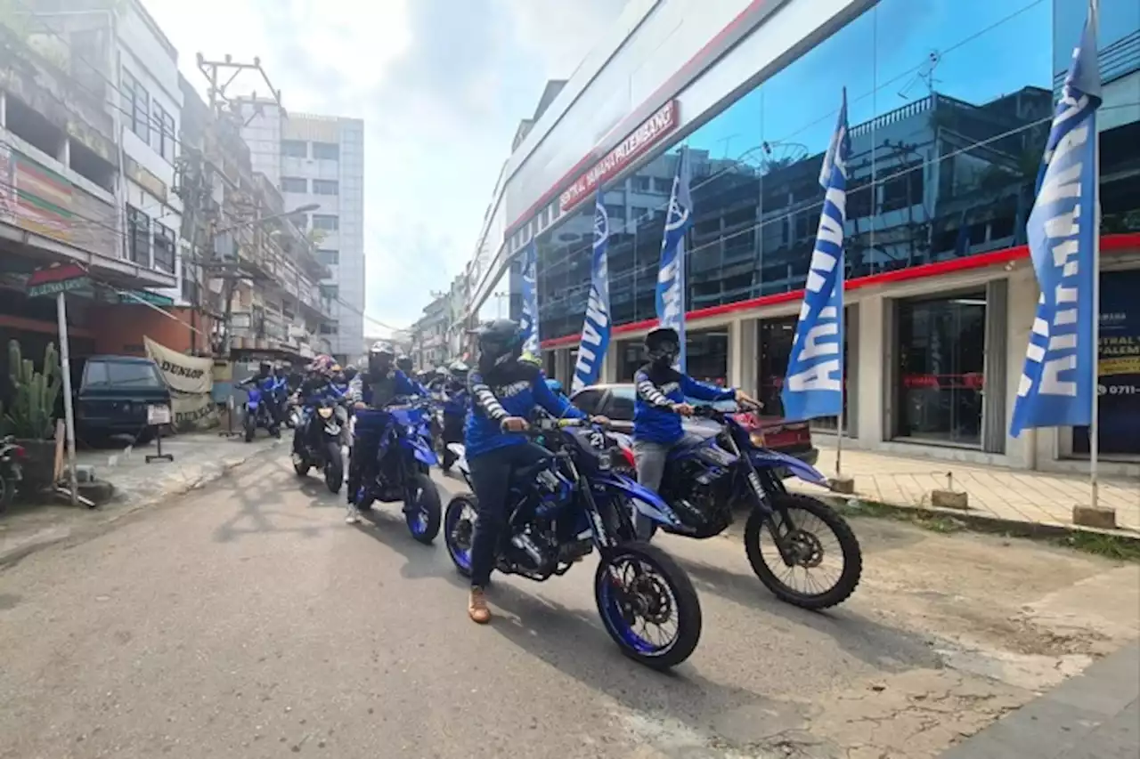 Rangkul Pengguna WR 155 R, Yamaha Gelar Aktivitas bLU cRU di Palembang