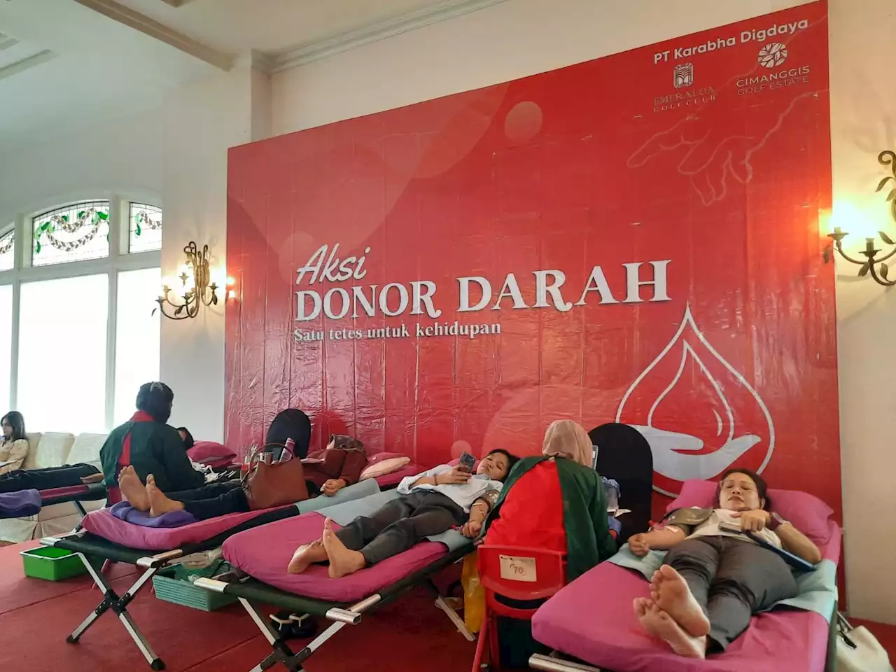 125 Warga Ikuti Kegiatan Donor Darah