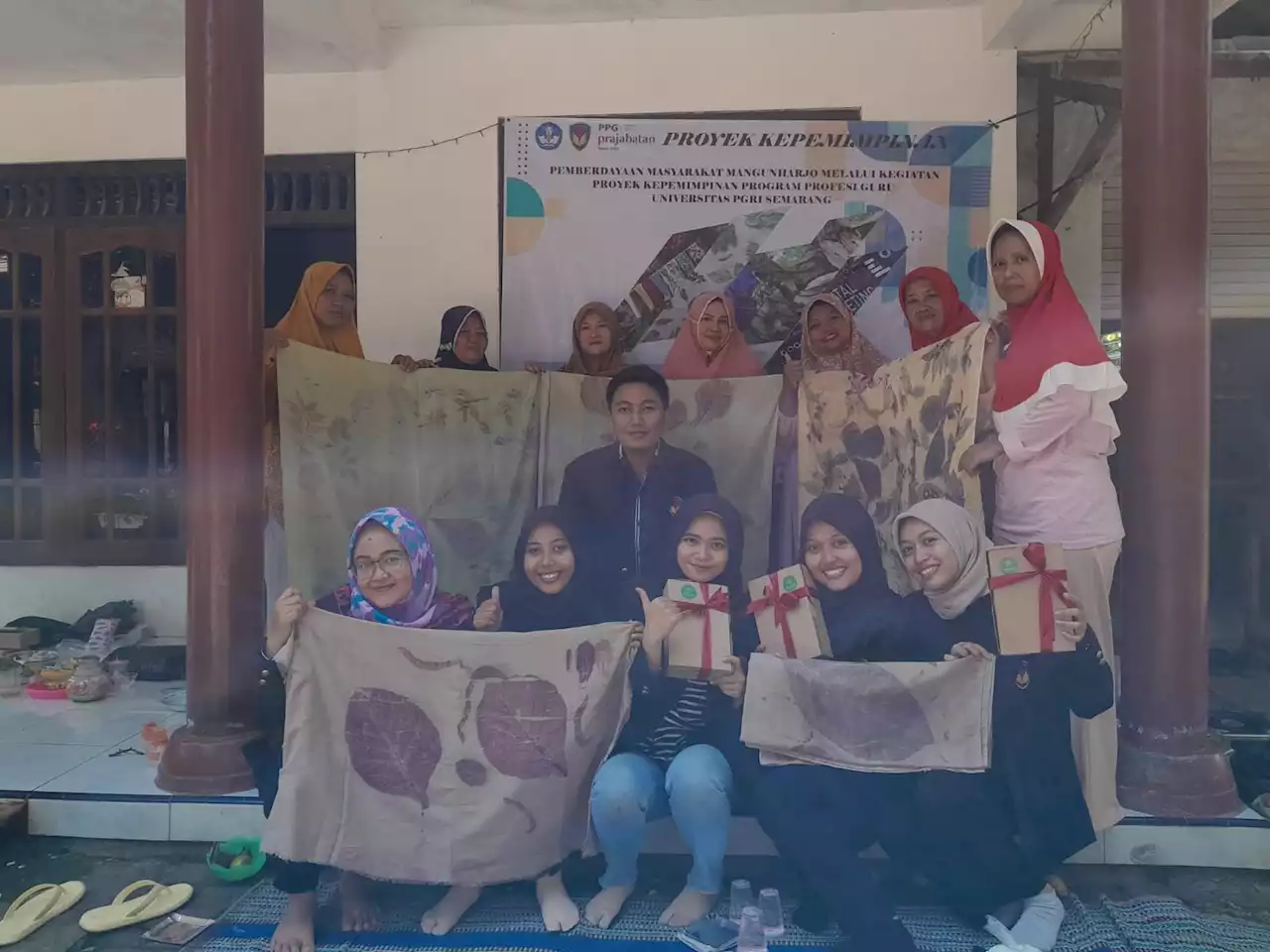 Ecoprint Mangrove Ala Mahasiswa PPG UPGRIS, Motif Menarik, Nilai Jual Tinggi