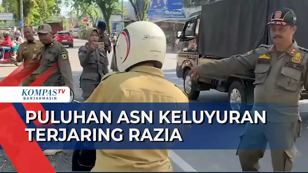 Keluyuran Saat Jam Kerja, Puluhan ASN Terjaring Razia di Banjarmasin