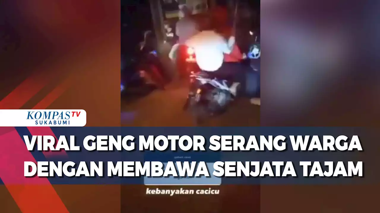 Viral Geng Motor Serang Warga Dengan Membawa Senjata Tajam