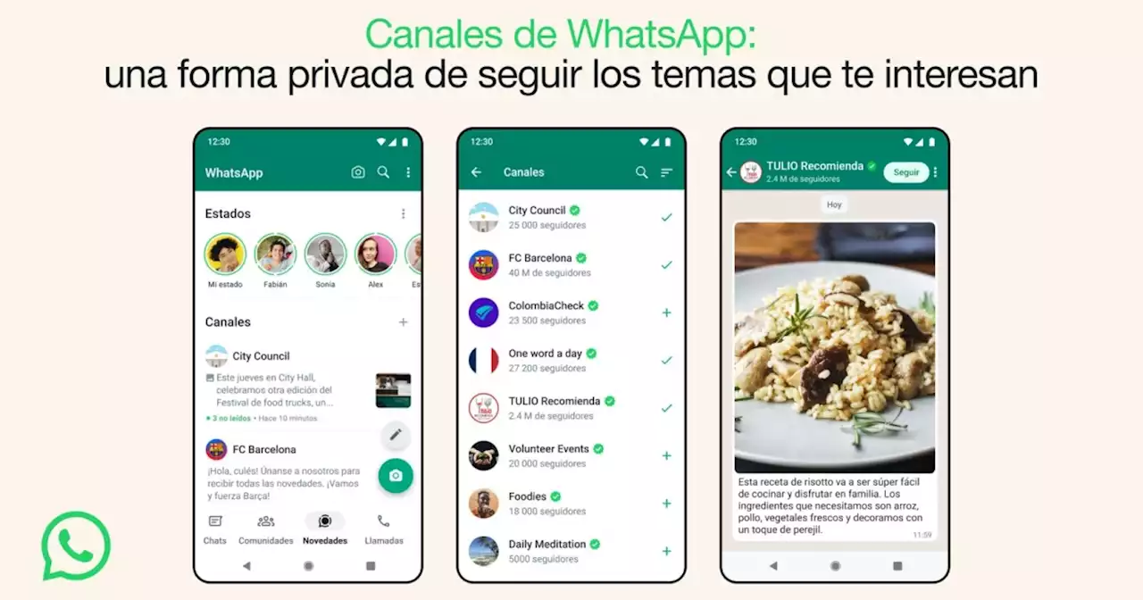 WhatsApp lanza herramienta que le permitirá seguir sus temas de interés de forma privada