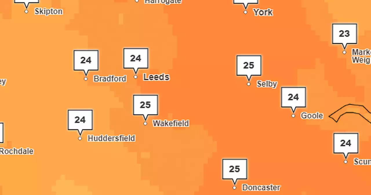 Exactly how hot it will be in Leeds this weekend as 30C heat hits UK