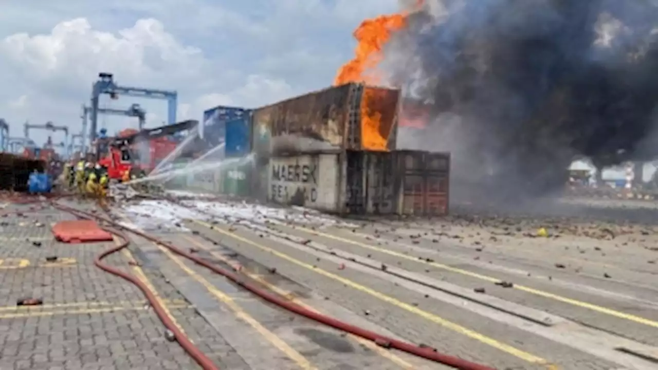 Transport minister: Probe underway to find cause of 13-container blaze at Port Klang