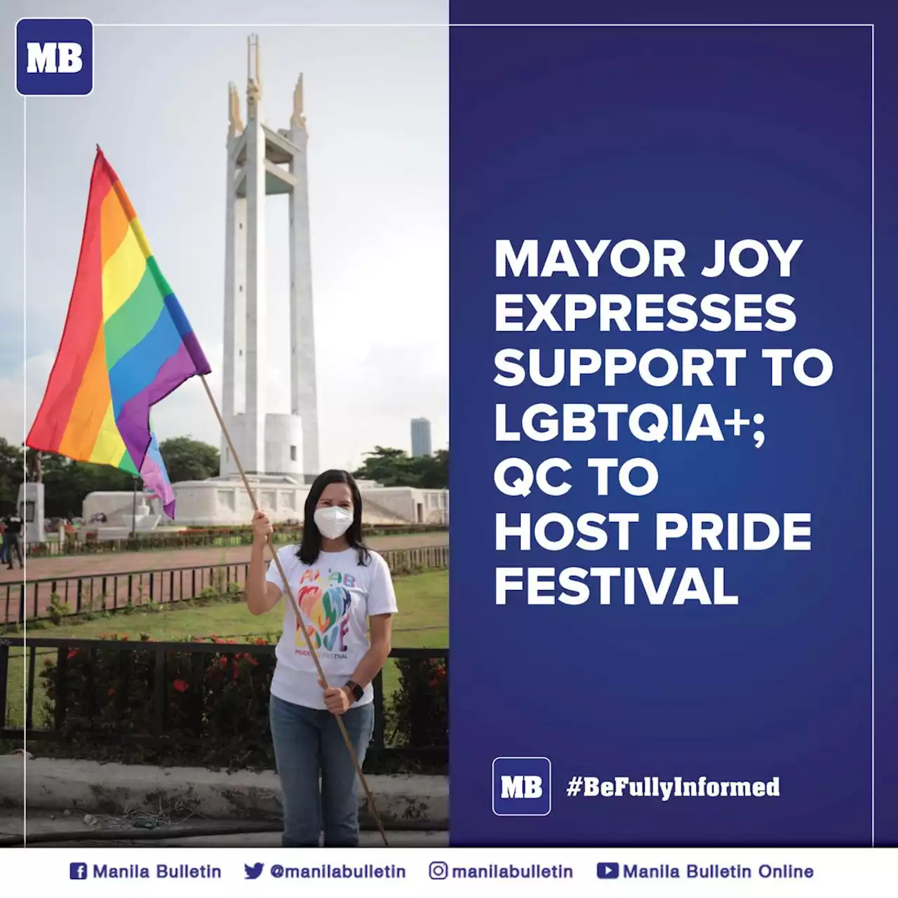 Mayor Joy expresses support to LGBTQIA+, QC Pride Festival