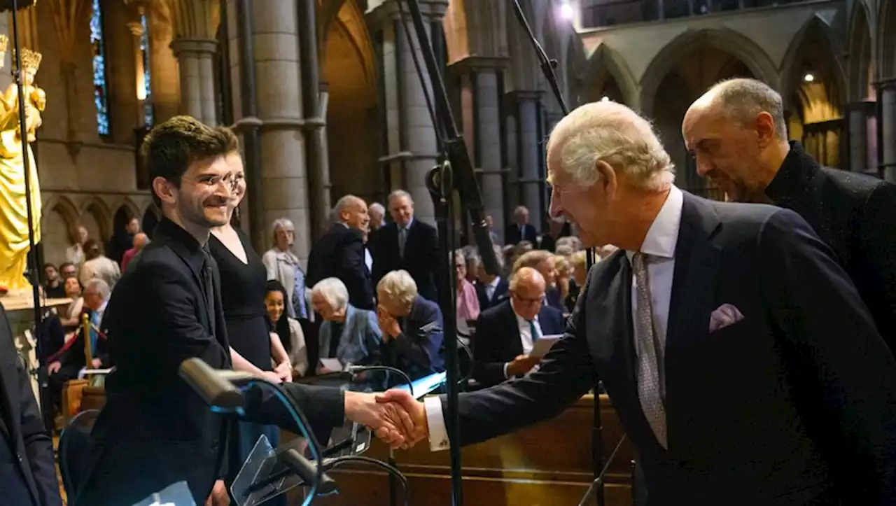 'Un moment inoubliable' : Émilie et Gabriel-Ange, musiciens du Coeur d'Hérault, ont joué pour le roi Charles 3