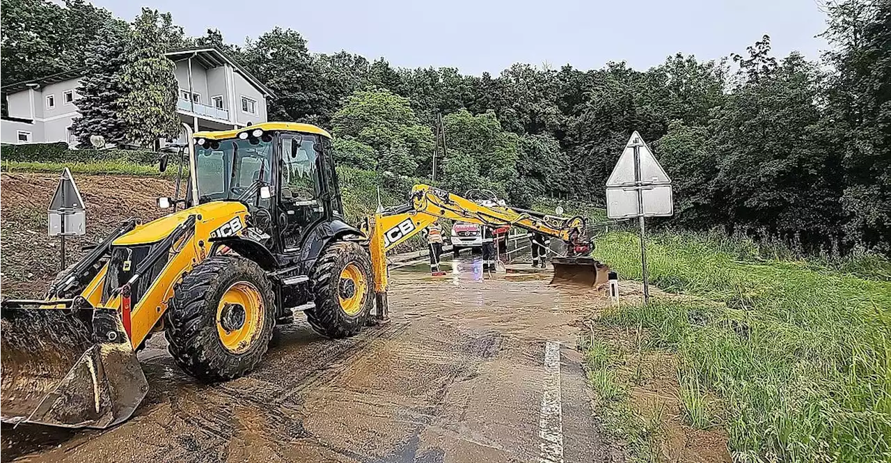 Mühlviertel: Überflutungen und Muren nach Starkregen