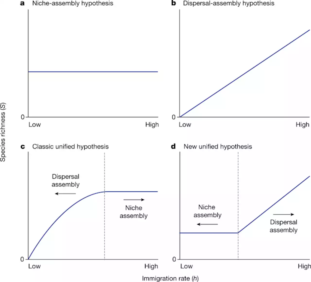 Unveiling the transition from niche to dispersal assembly in ecology - Nature