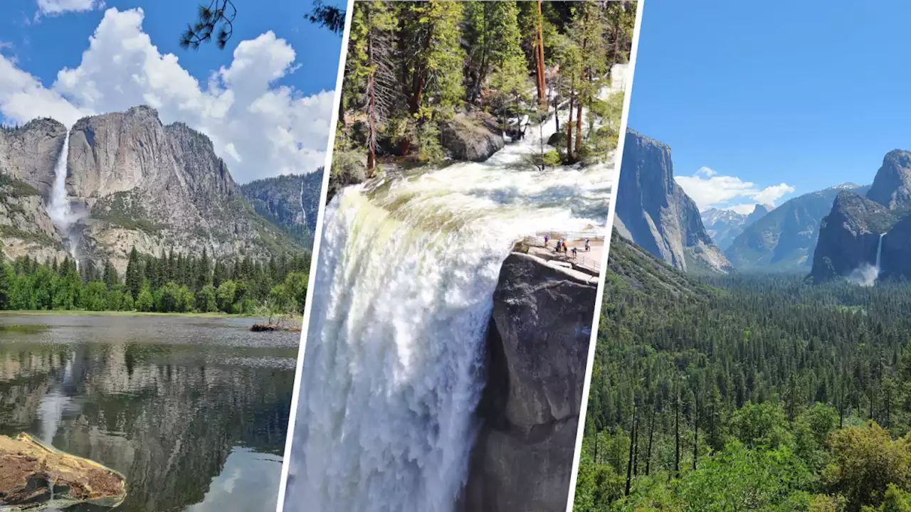 Record-breaking snowpack leads to spectacular waterfalls at Yosemite National Park