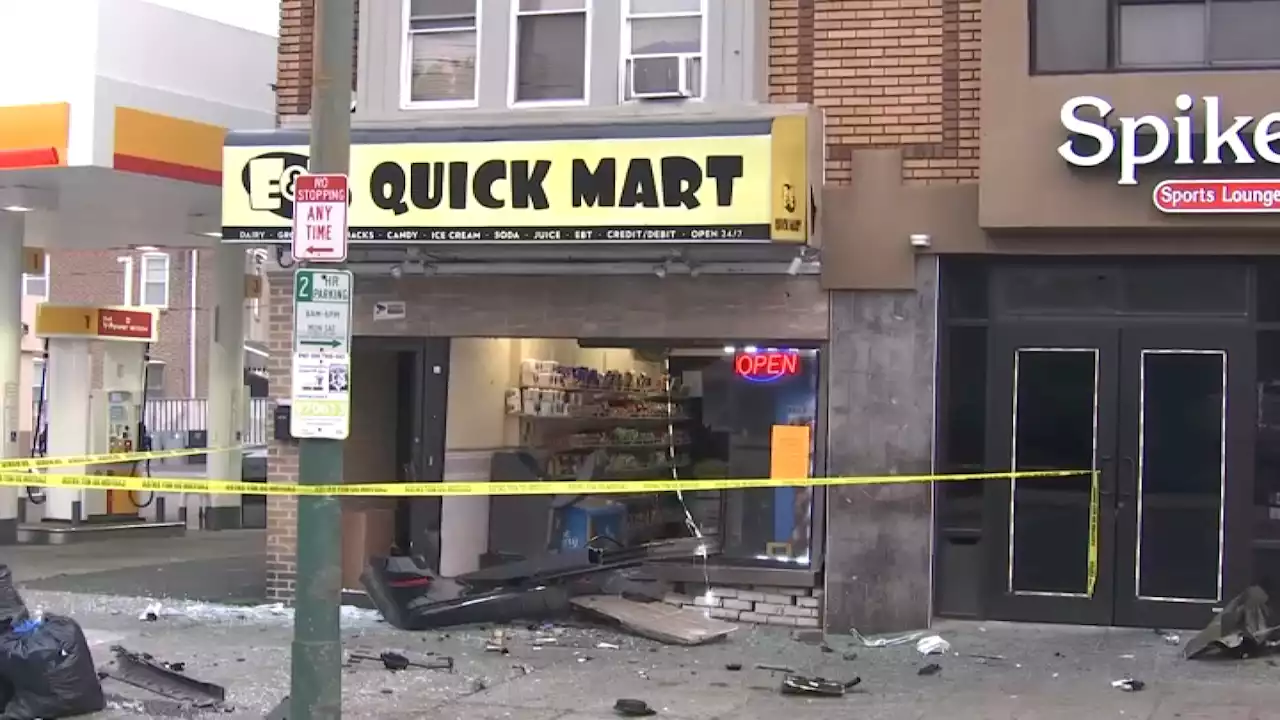 Car smashes into Northeast Philadelphia store