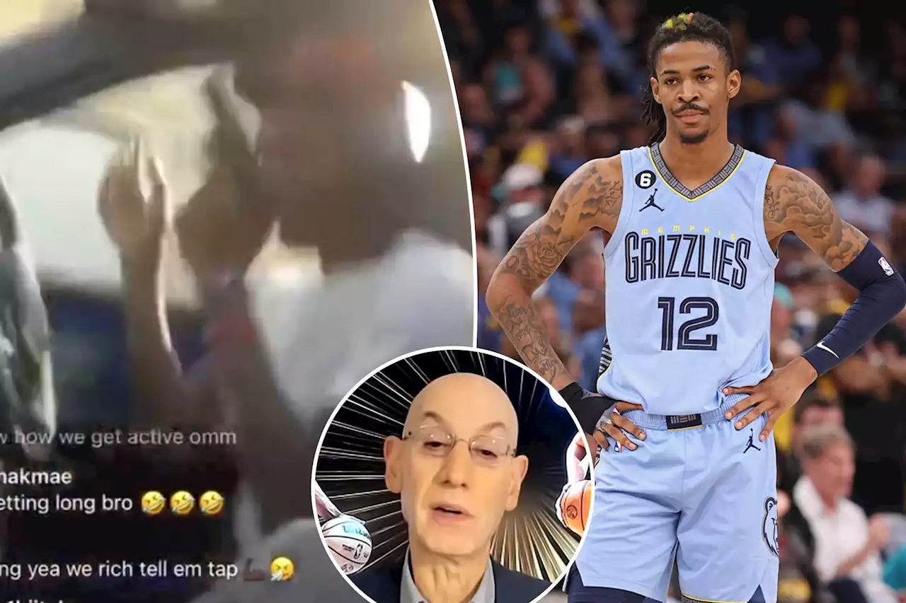 Adam Silver: ‘Should it matter’ if gun waved by Ja Morant was a toy?