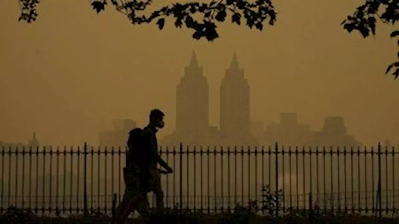 Incêndio no Canadá deixa Nova York coberta por uma neblina laranja; veja fotos