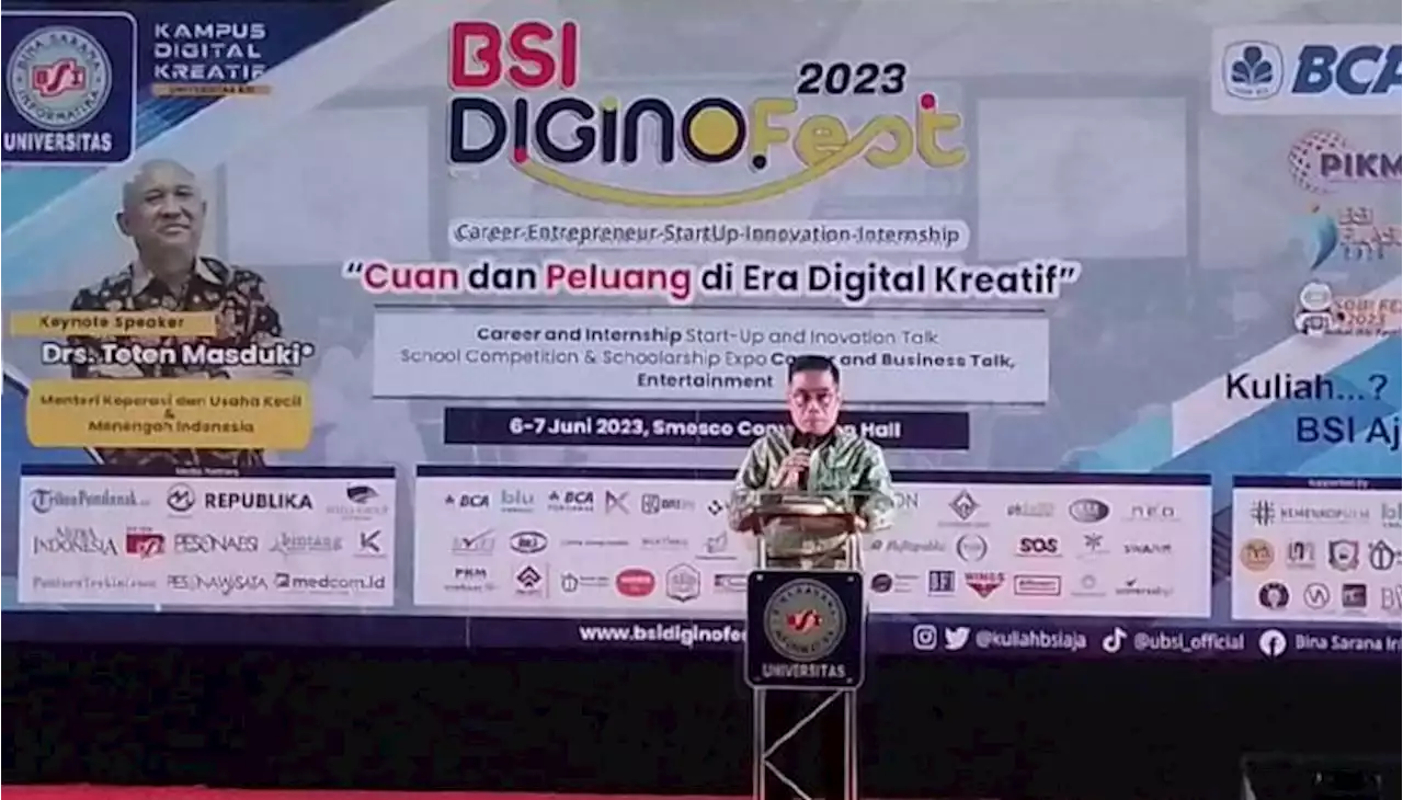 Kementerian Koperasi UKM Republik Indonesia Dukung BSI DiginoFest 2023 |Republika Online