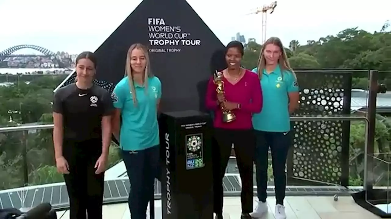 'Really, really surreal', Women's World Cup trophy lands in Australia