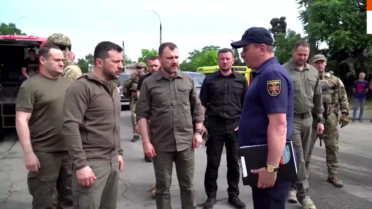 Ukraine's Zelenskiy visits flood-hit area after Kakhovka dam collapse