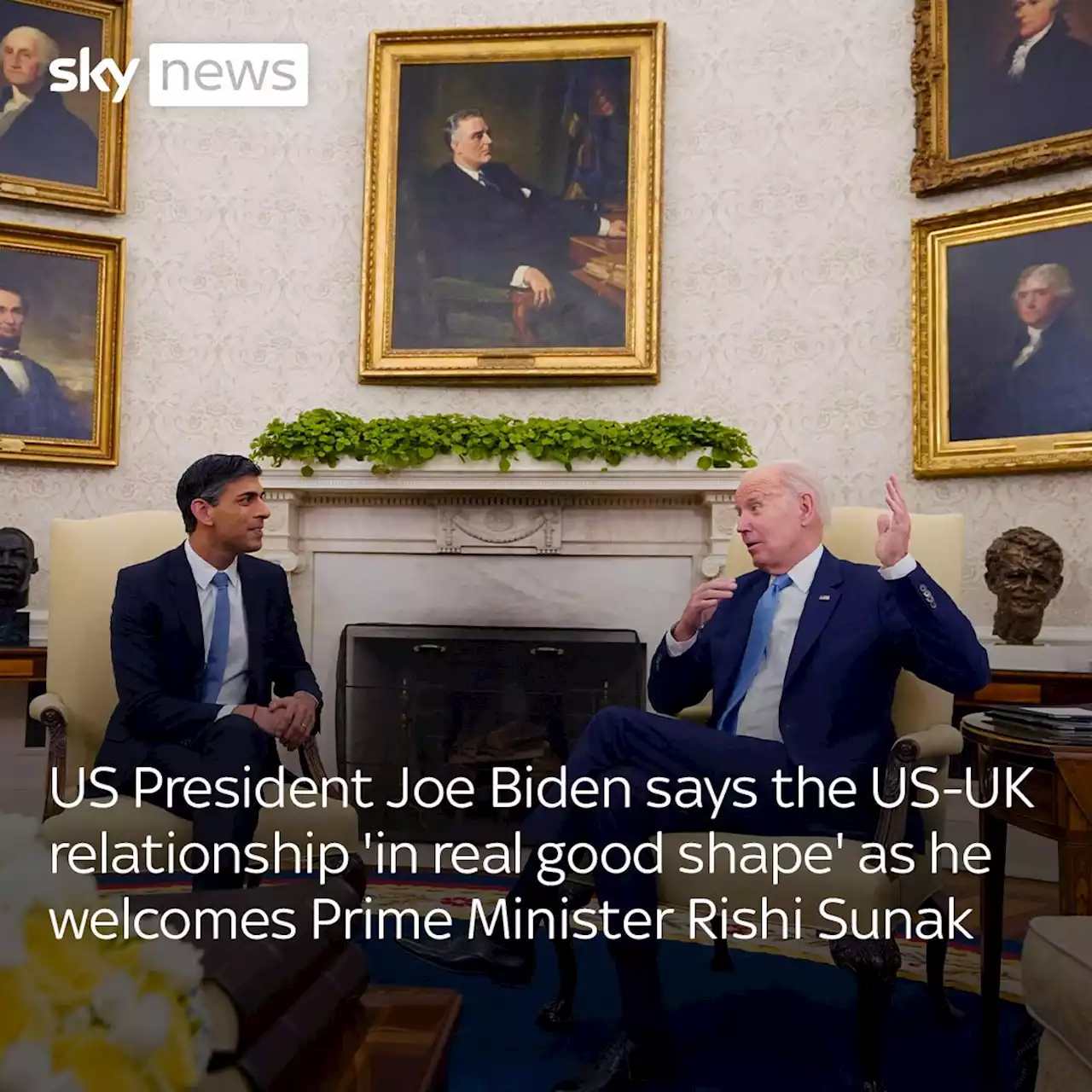 Politics latest: Rishi Sunak arrives at the White House ahead of key meeting with President Biden