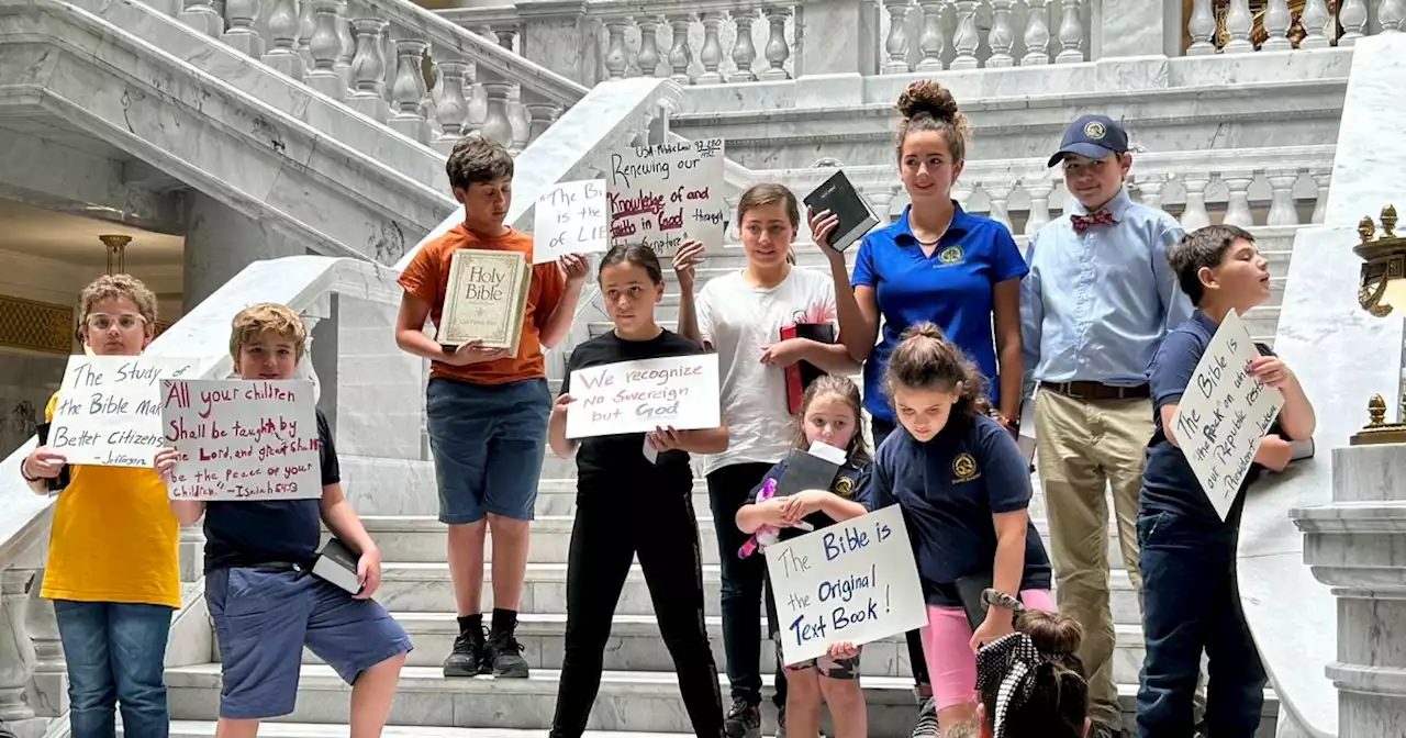 Clergy and GOP lawmakers rail against Bible being removed from Davis County schools