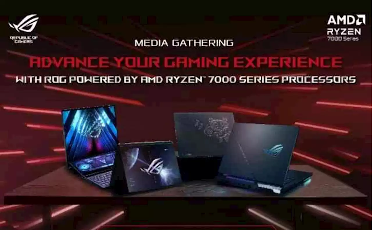 Keren! ASUS ROG Rilis Laptop Gaming, Prosesor AMD Ryzen™ 7000 Series Pertama