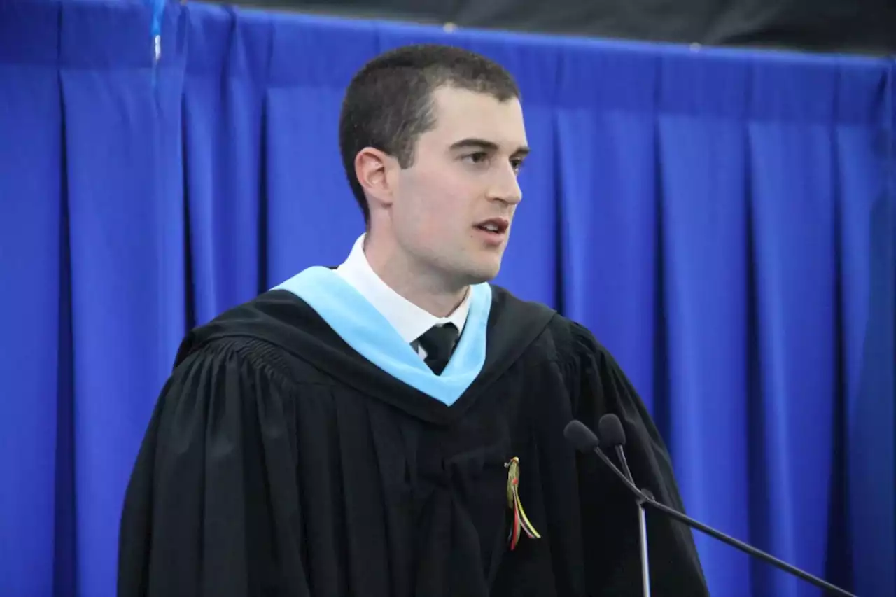 Sault officer shot in line of duty urges grads to pursue policing