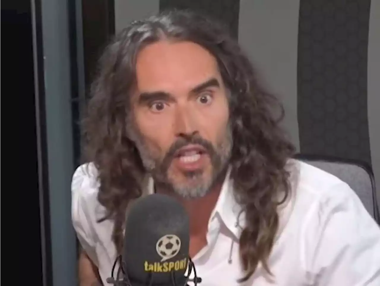 Russell Brand reveals his dad broke his ribs celebrating West Ham's Conference League win