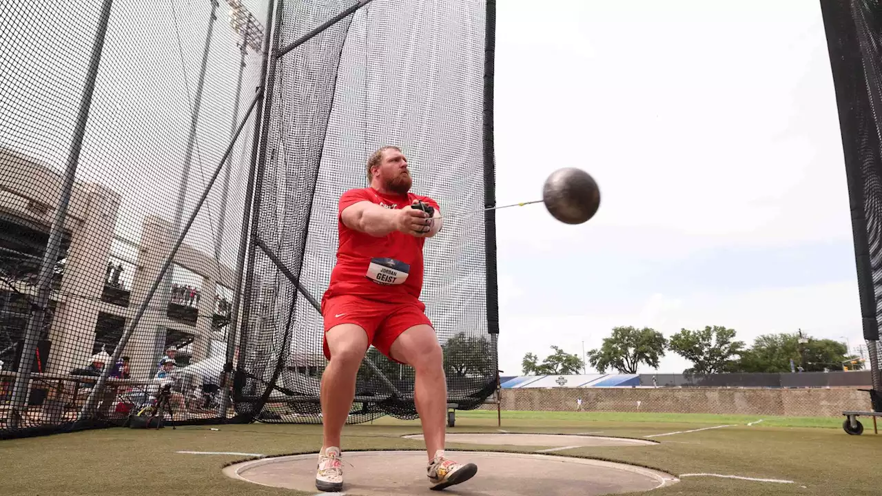 Jordan Geist crushes personal best, UA's top mark in hammer to finish 3rd at NCAAs