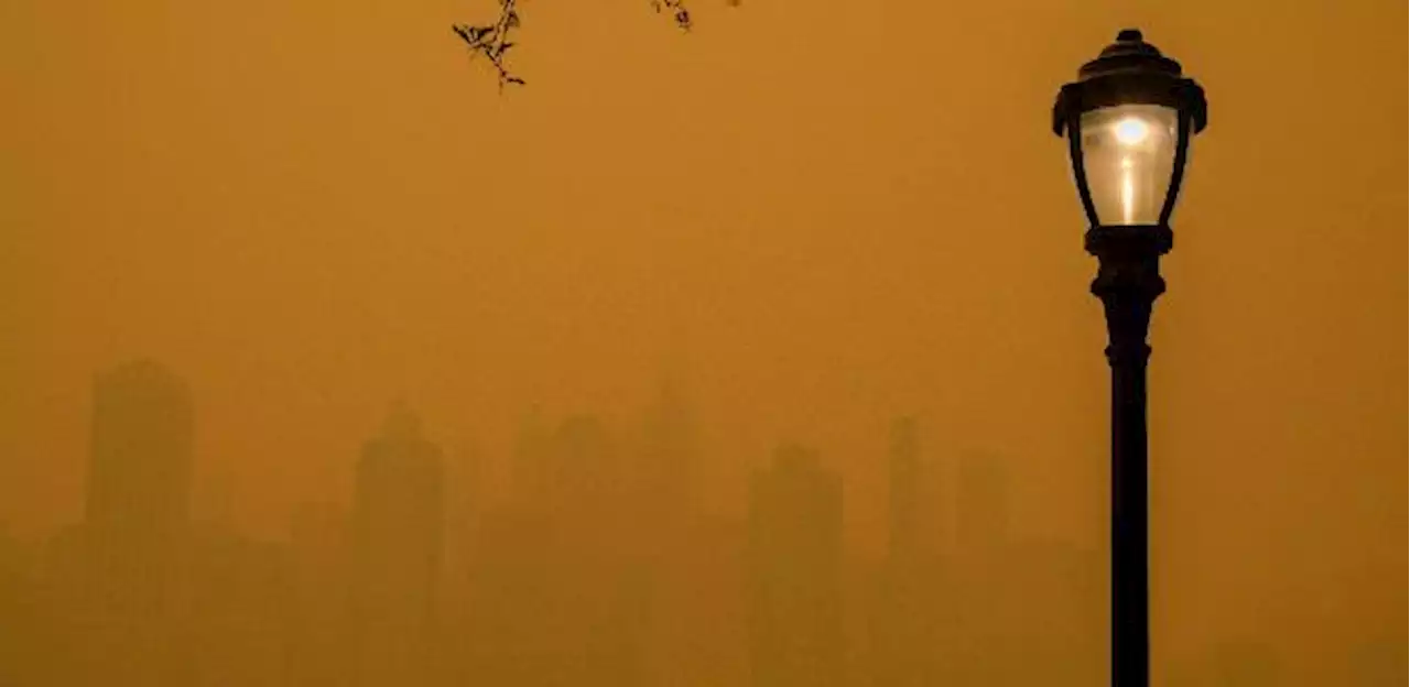 Fumaça de incêndios no Canadá deixa céu encoberto e afeta voos em Nova York