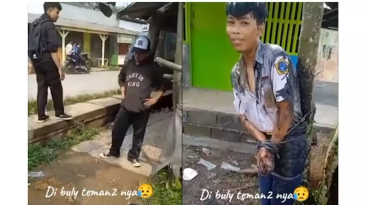 Viral Pelajar SMP Jadi Korban Bully, Diikat di Pohon Lalu Disiram Air Got