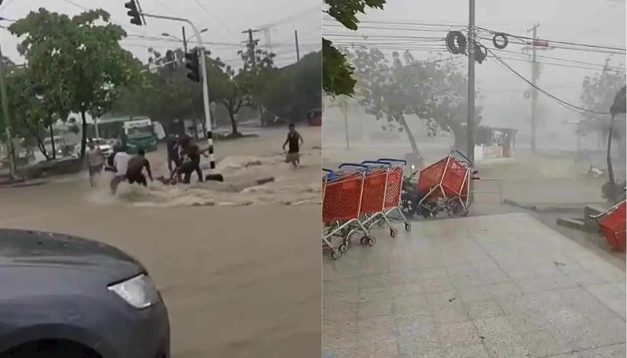 Aguacero en Soledad dejó varias emergencias en el municipio