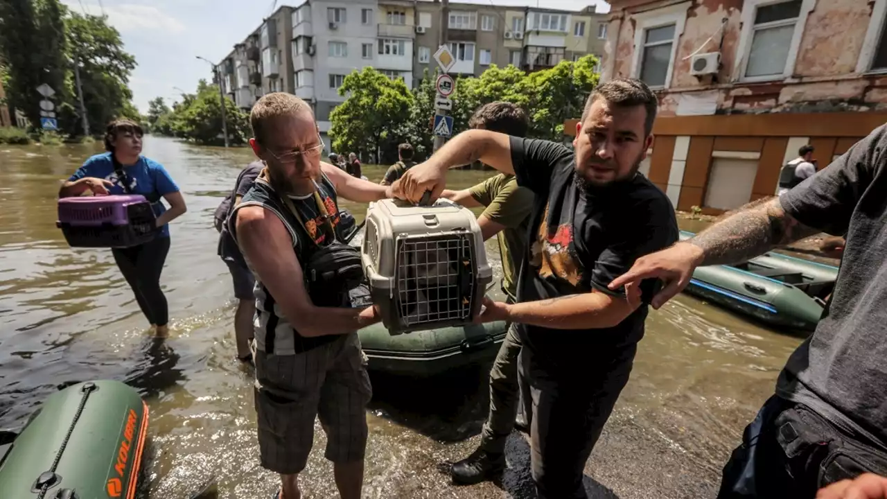 Las consecuencias de la destrucción de la presa Kajovka: inundaciones, cortes de luz y aumento de la tensión