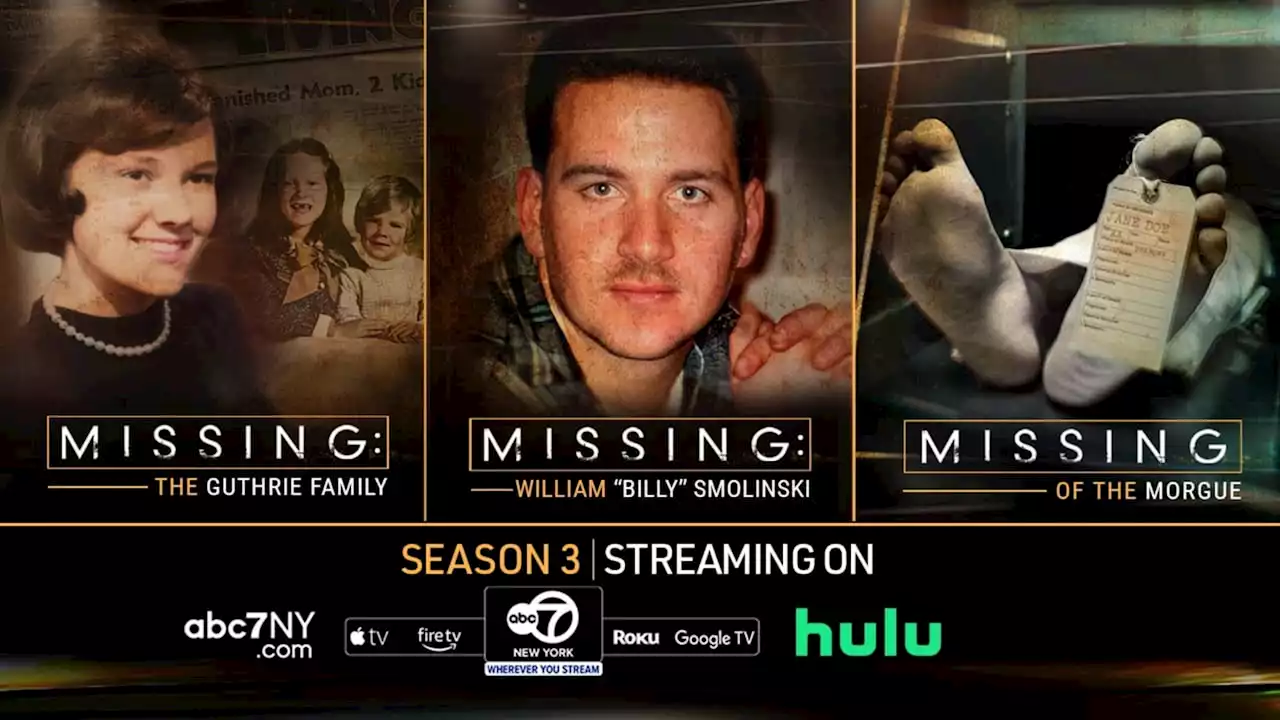 'Missing' Season 3 now streaming on Hulu: Kristin Thorne seeks answers on mysterious cold cases