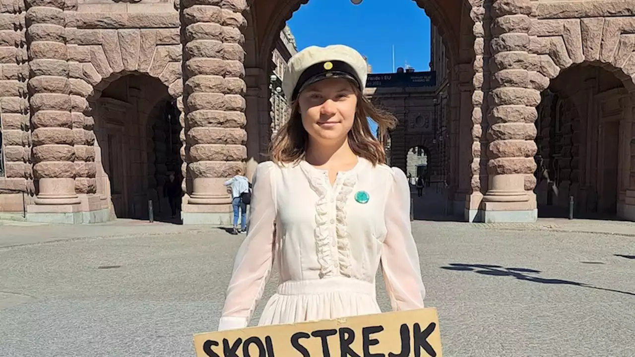 Greta Thunberg skips school to strike for climate action one last time