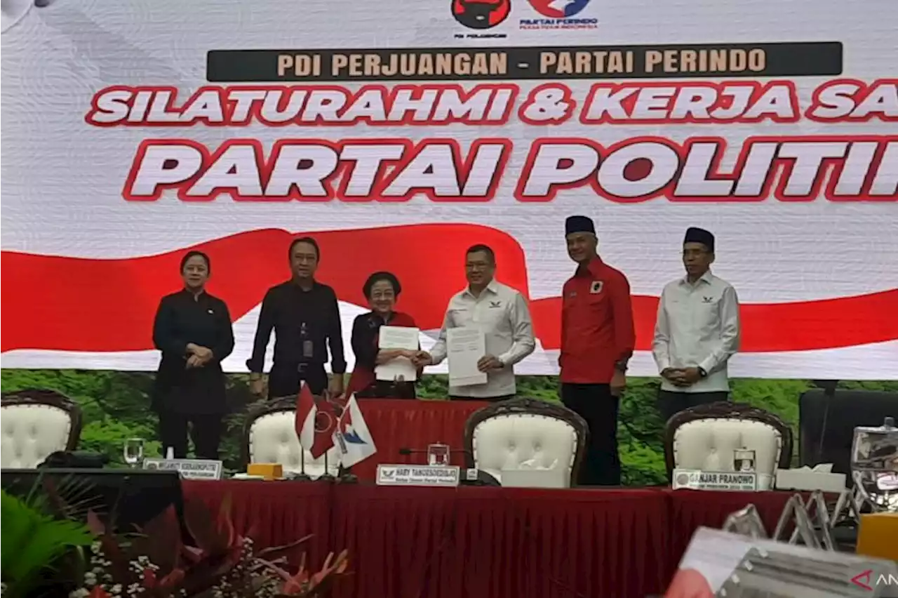 Megawati dan Hary Tanoe teken kerja sama politik Pemilu 2024