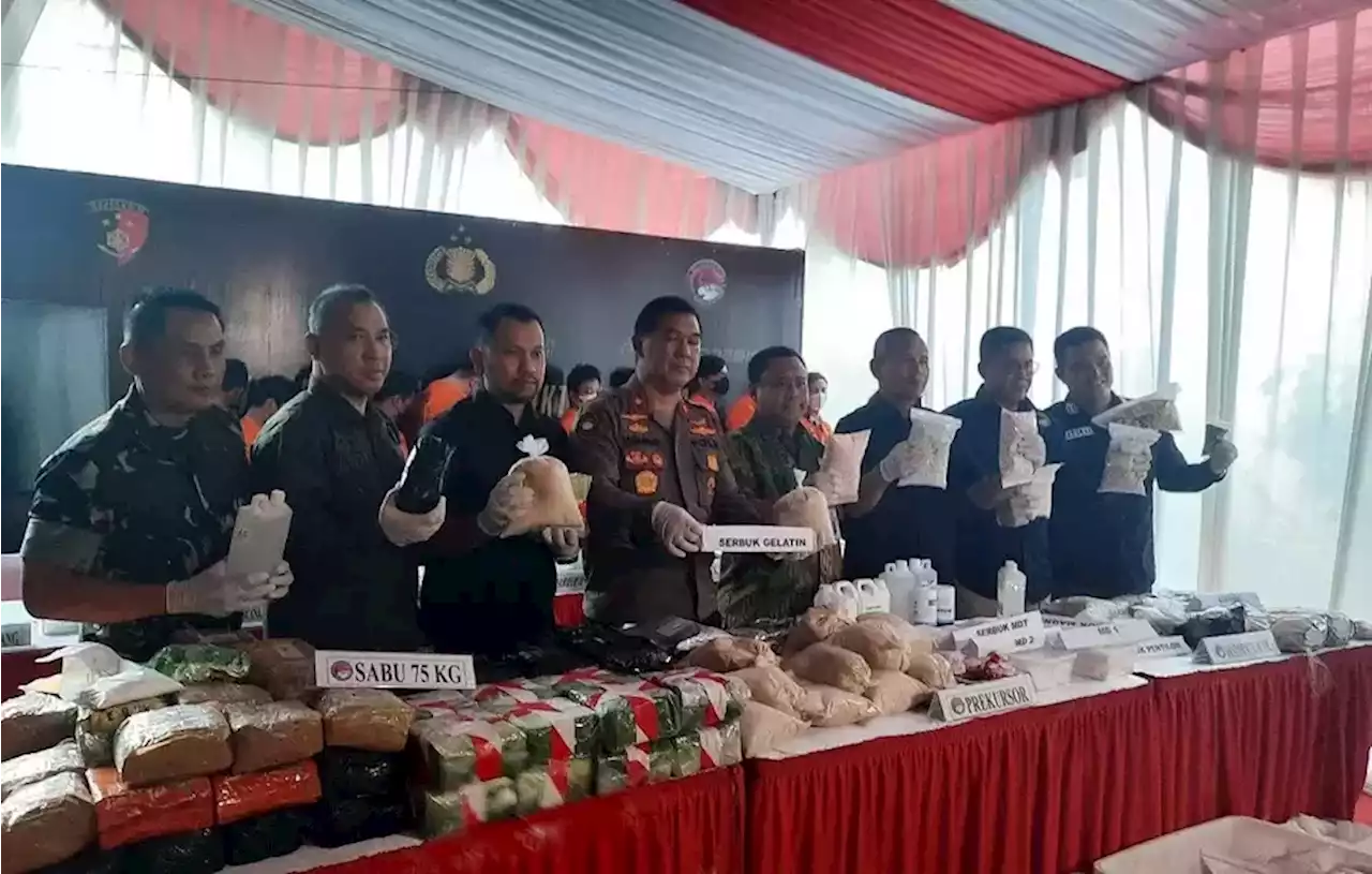 Bareskrim Polri Musnahkan 75 Kg Sabu dan Ribuan Ekstasi