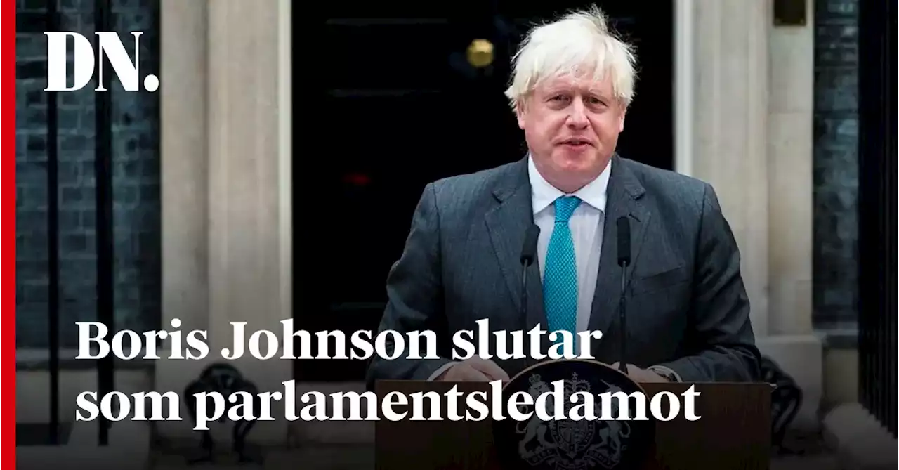 Boris Johnson slutar som parlamentsledamot