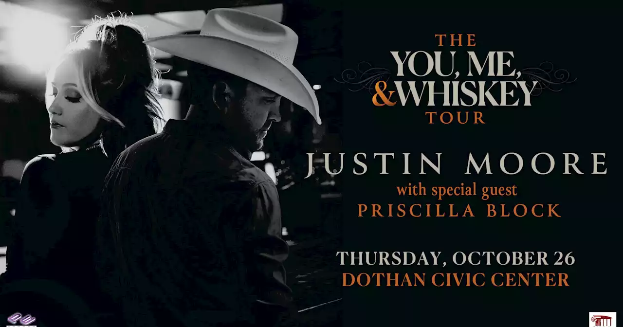 Country star Justin Moore coming to Dothan later this year.