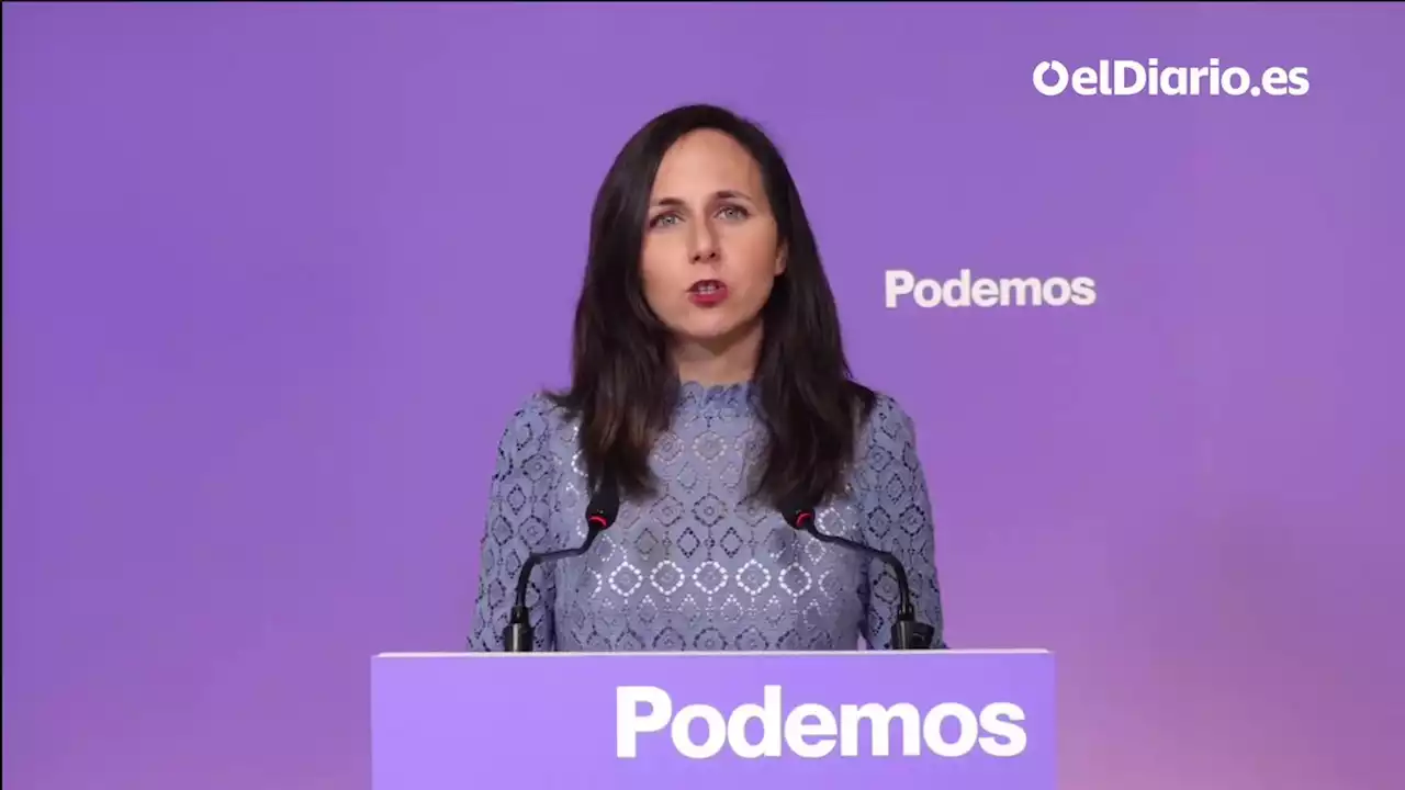 Belarra afirma que habrá acuerdo de Podemos con Sumar y pide que no haya “vetos” a Irene Montero