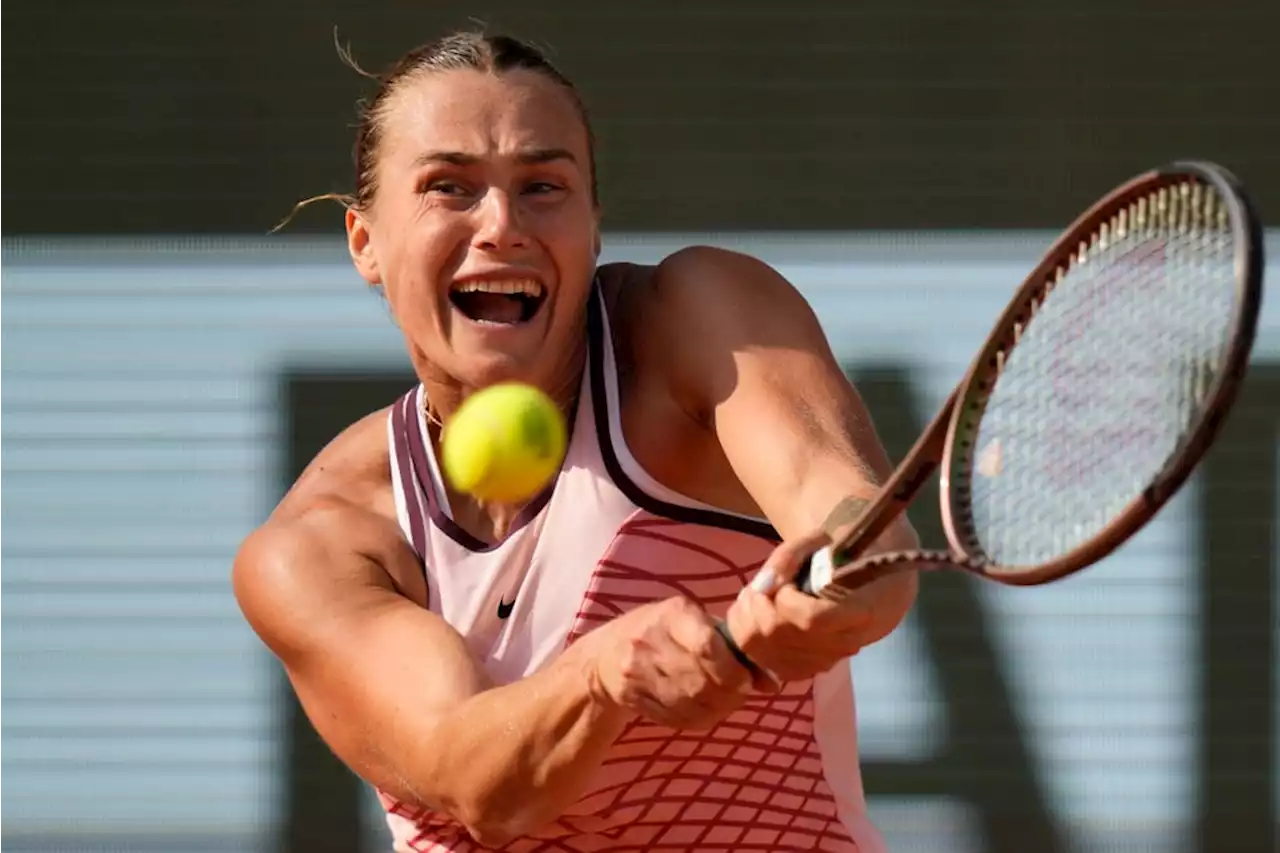 Sabalenka says she will be stronger after French Open loss, furore