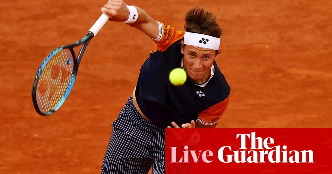 Casper Ruud v Alexander Zverev: French Open men’s semi-final – live