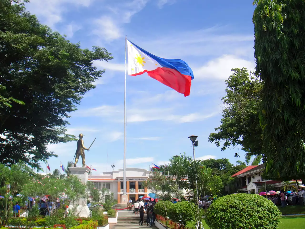 Do you know where the Philippine flag was first flown outside of Luzon?