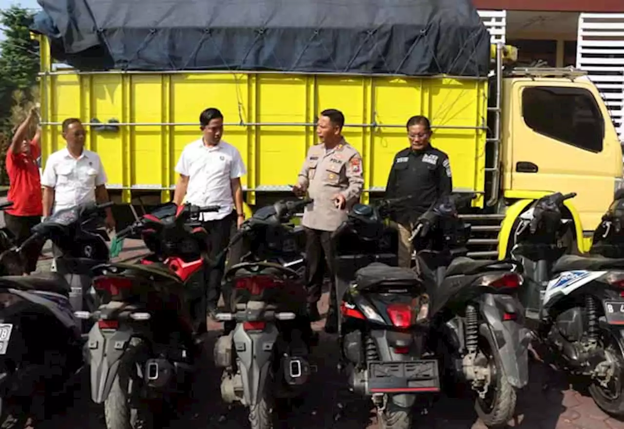 Gagalkan Pengiriman Belasan Motor Bodong yang Mau Dikirim ke Lumajang