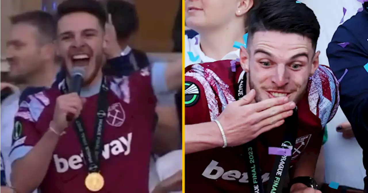 Declan Rice comments during West Ham trophy parade see BBC quickly apologise | JOE.ie