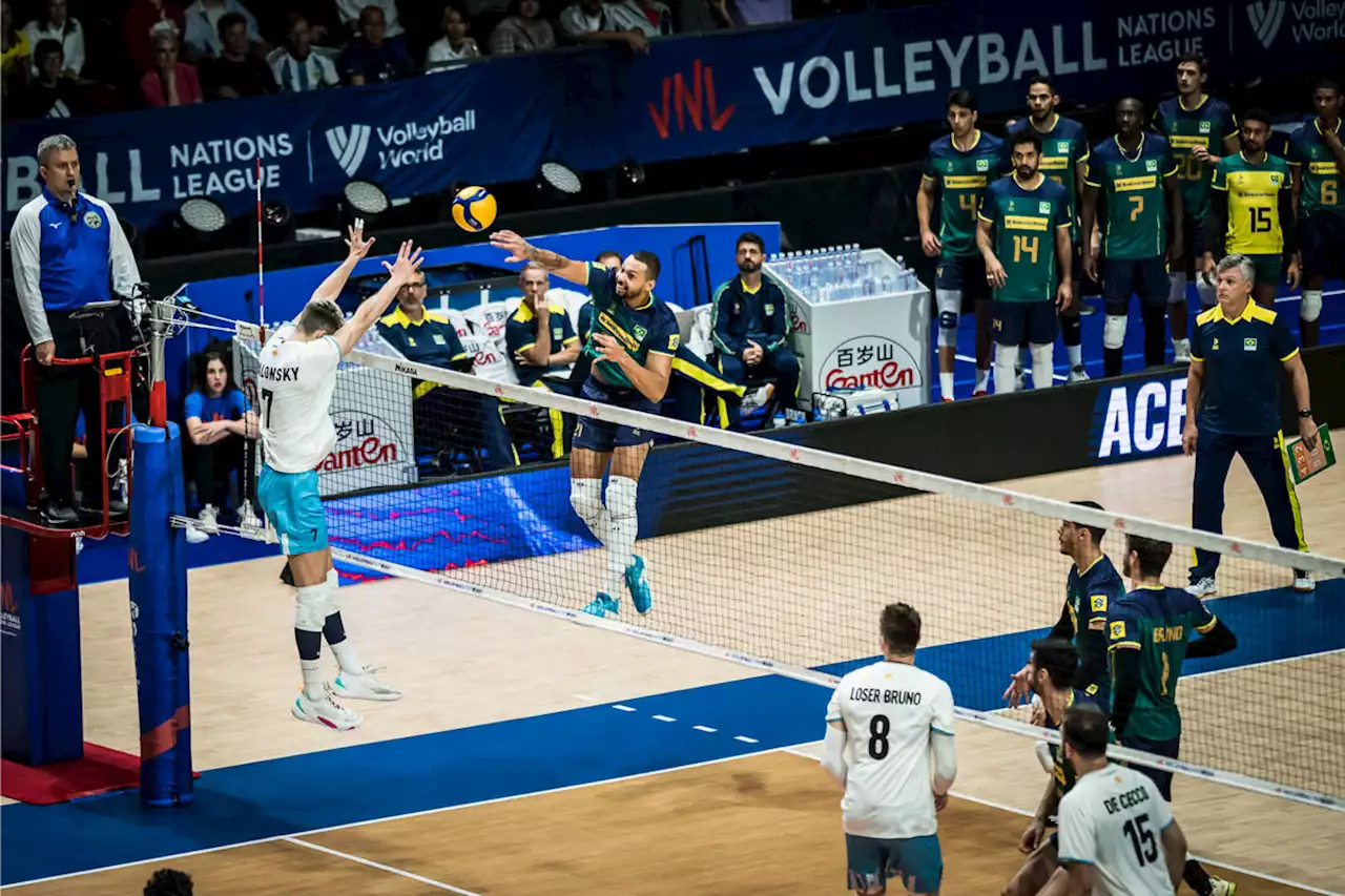 VNL 2023: Panasnya Duel Argentina vs Brasil, Juara Dunia Tenggelam