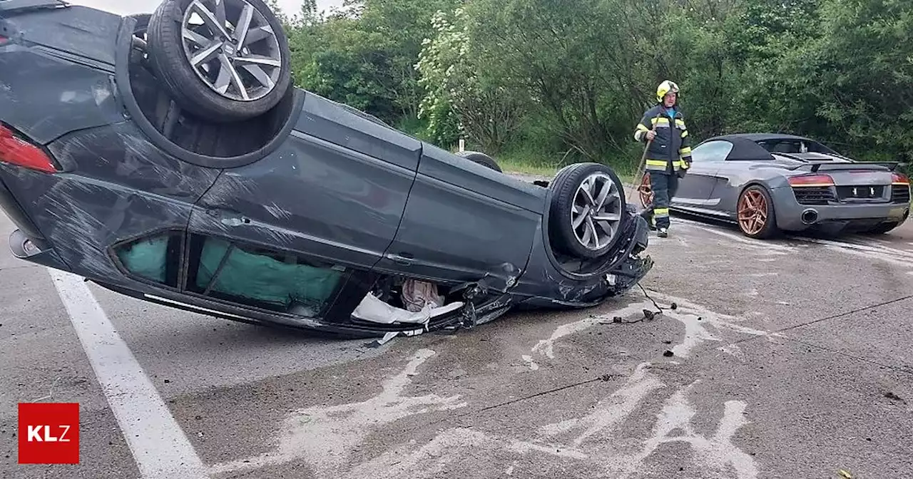 Drei Verletzte auf A 2: Pkw beim Überholen in die Luft geschleudert