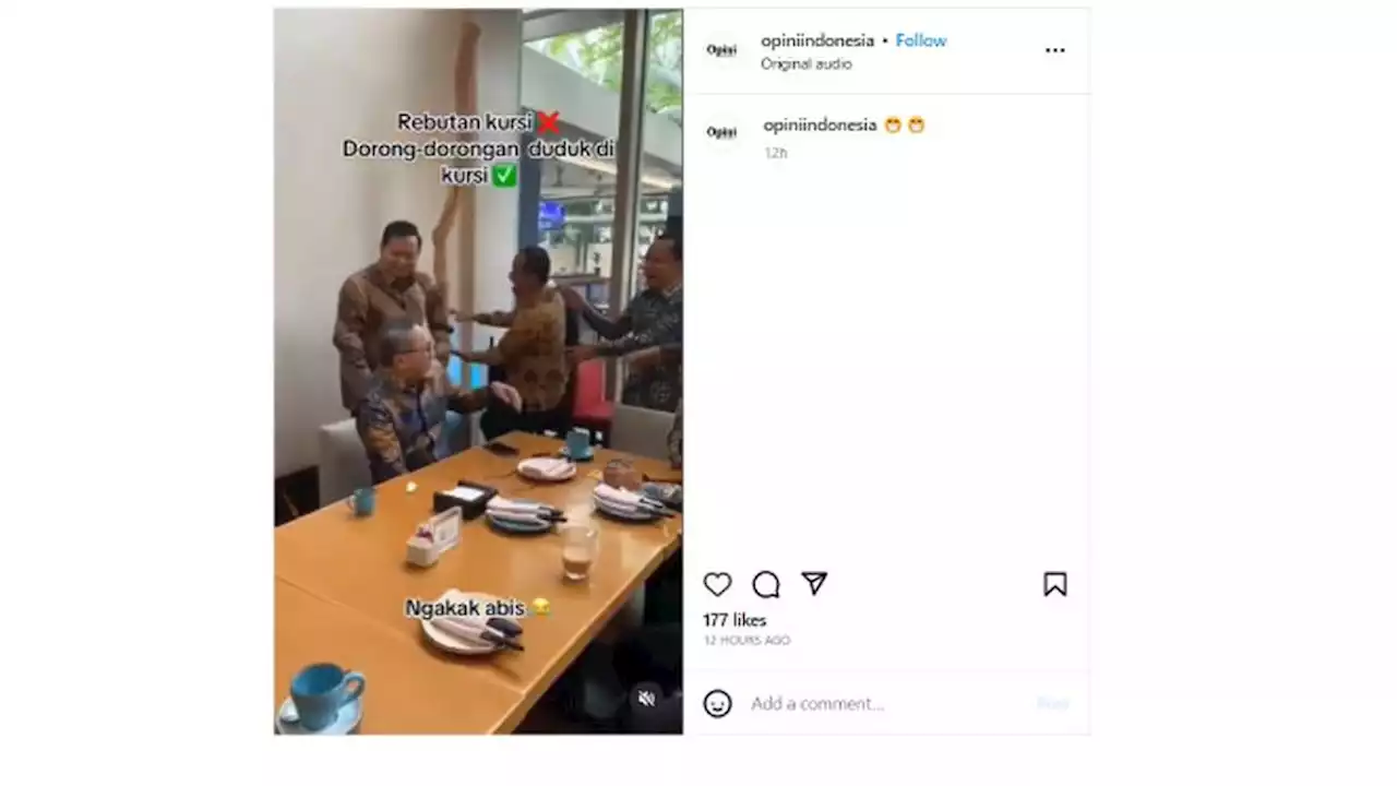 Bukannya Rebutan Kursi, Prabowo dan Bahlil Lahadalia Malah Viral Dorong-Dorongan Duduk di Kursi Samping Zulkifli Hassan