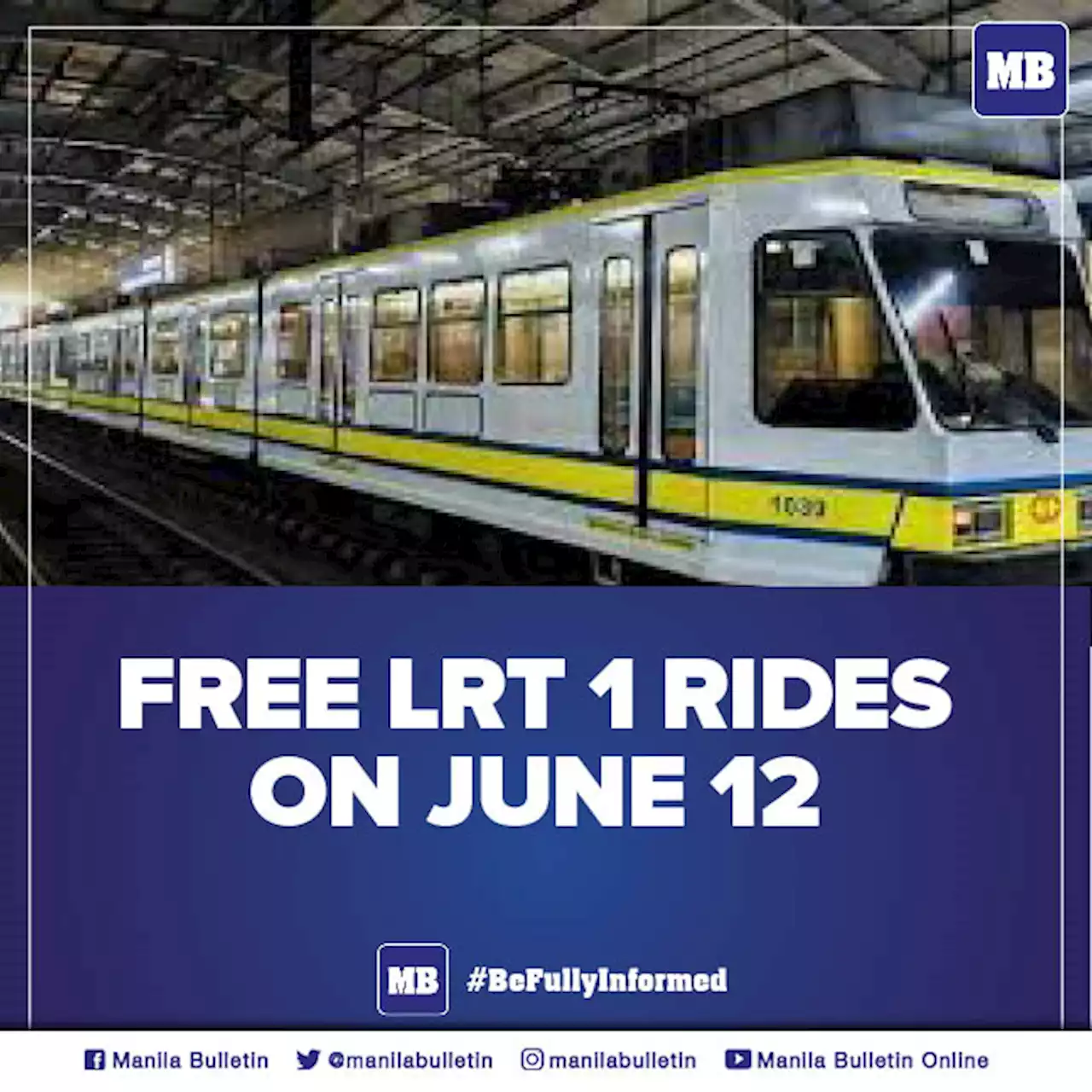 Free LRT 1 rides on June 12