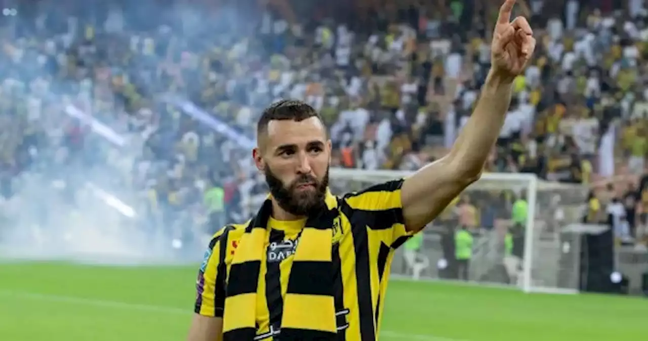 Benzema fue presentado con Al-Ittihad ante más de 60 mil aficionados