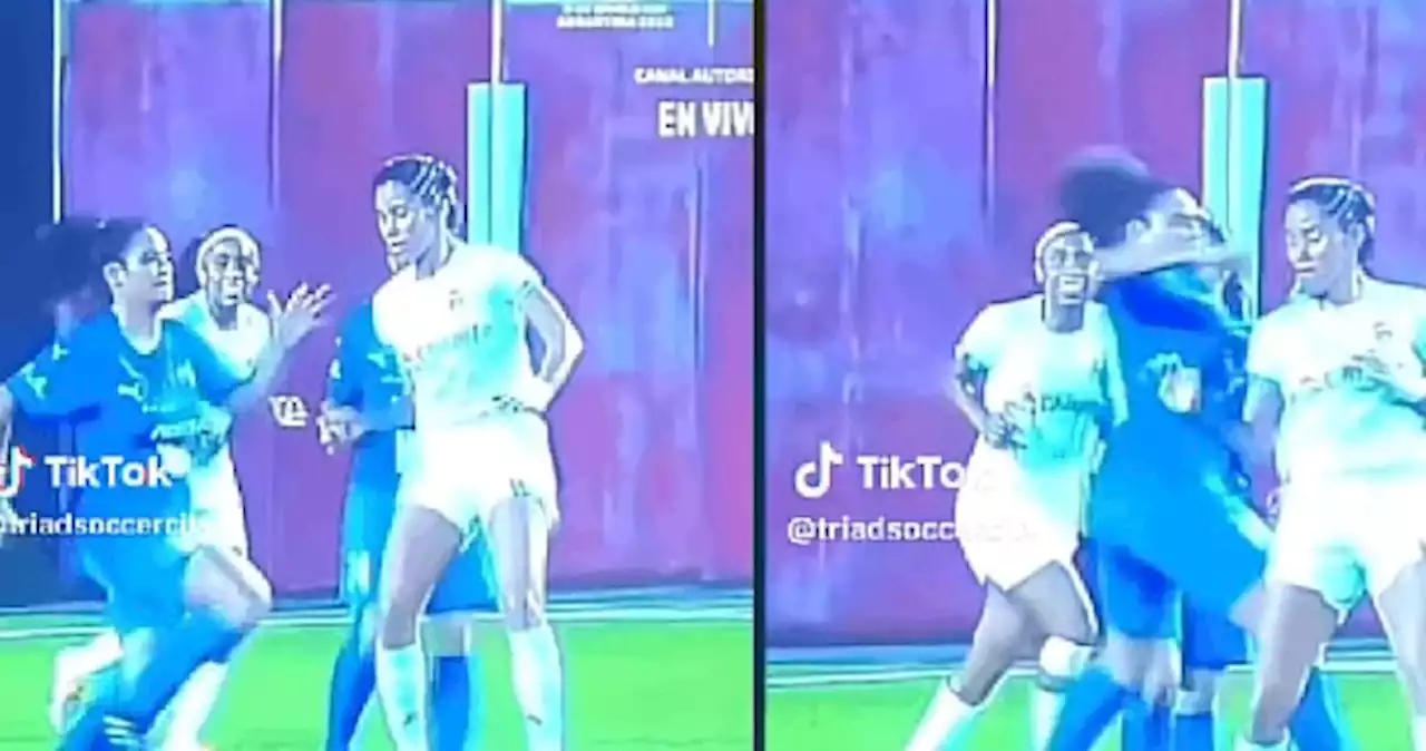 Jugadora de futbol femenino Panamá se vuelve viral al soltar puñetazo